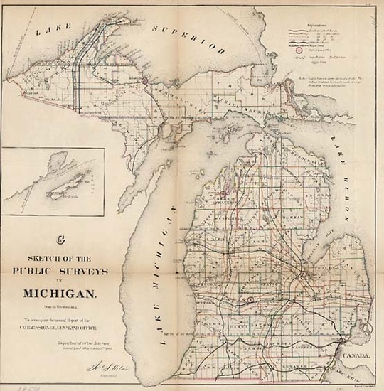 12-Midwest Map By General Land Office