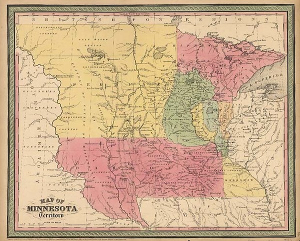 65-Midwest and Plains Map By Thomas, Cowperthwait & Co.