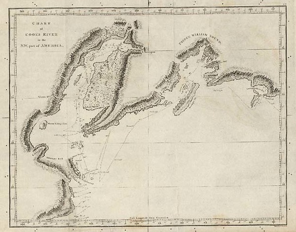 3-Alaska and Canada Map By James Cook