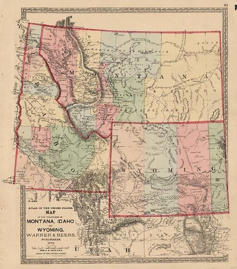 23-Plains and Rocky Mountains Map By H.H. Lloyd