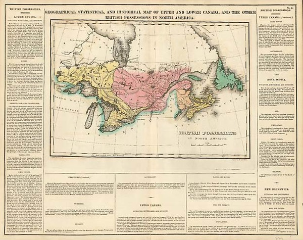 68-Midwest and Canada Map By Henry Charles Carey  &  Isaac Lea