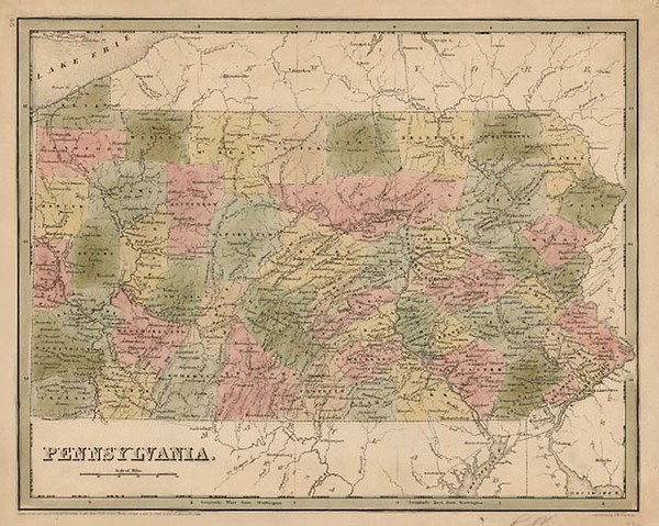 78-Mid-Atlantic Map By Thomas Gamaliel Bradford