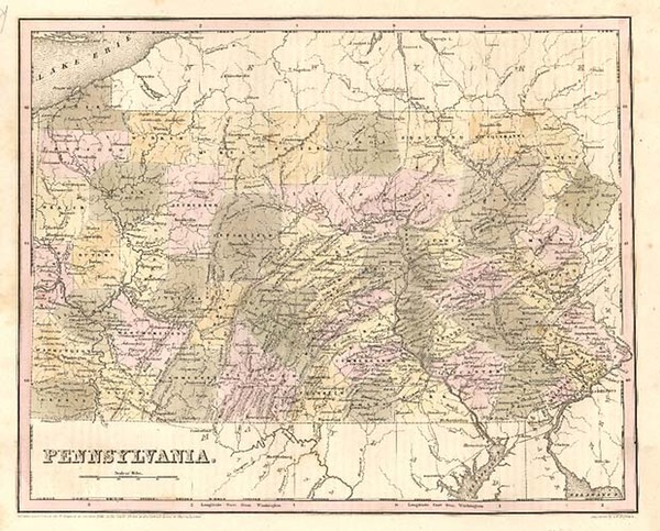 91-Mid-Atlantic Map By Thomas Gamaliel Bradford