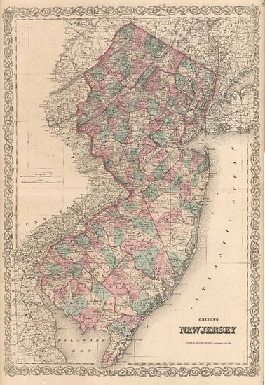 80-Mid-Atlantic Map By G.W.  & C.B. Colton