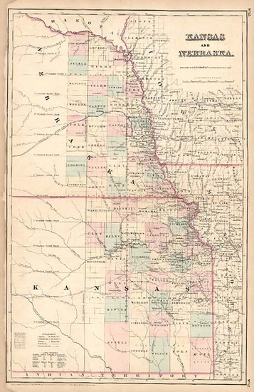 8-Plains Map By Joseph Hutchins Colton