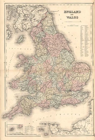 37-Europe and British Isles Map By Joseph Hutchins Colton