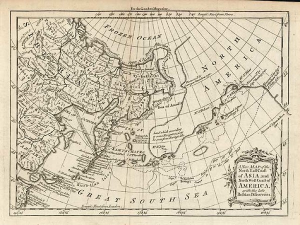 4-Alaska, Asia, Russia in Asia and Canada Map By London Magazine