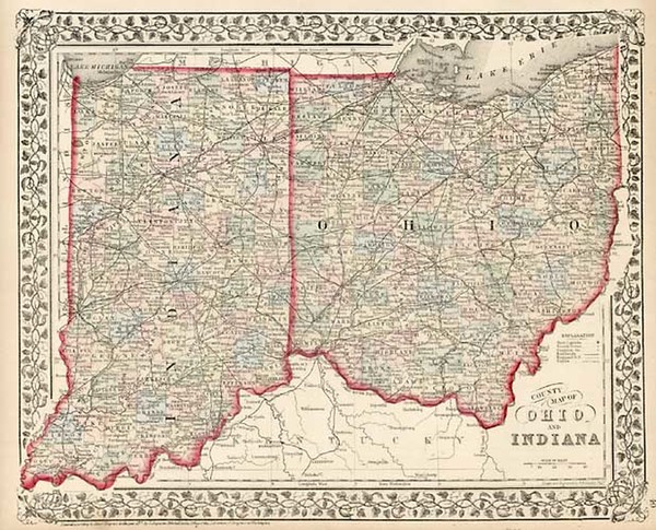 93-Plains Map By Samuel Augustus Mitchell Jr.