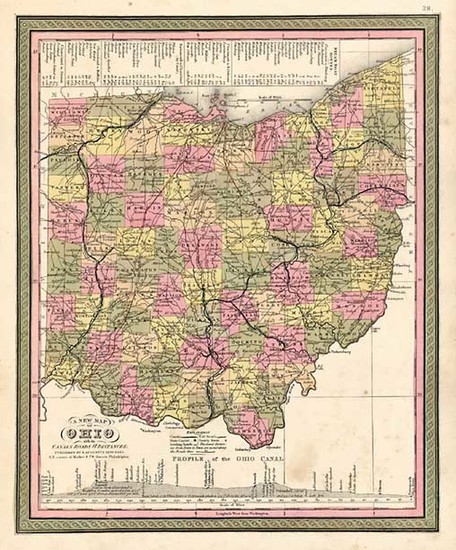 45-Midwest Map By Samuel Augustus Mitchell