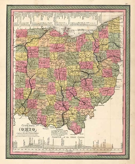 64-Midwest Map By Samuel Augustus Mitchell