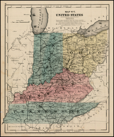 78-Midwest Map By David Burgess & Co.