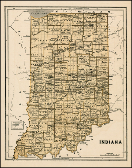 96-Midwest Map By Sidney Morse  &  Samuel Breese