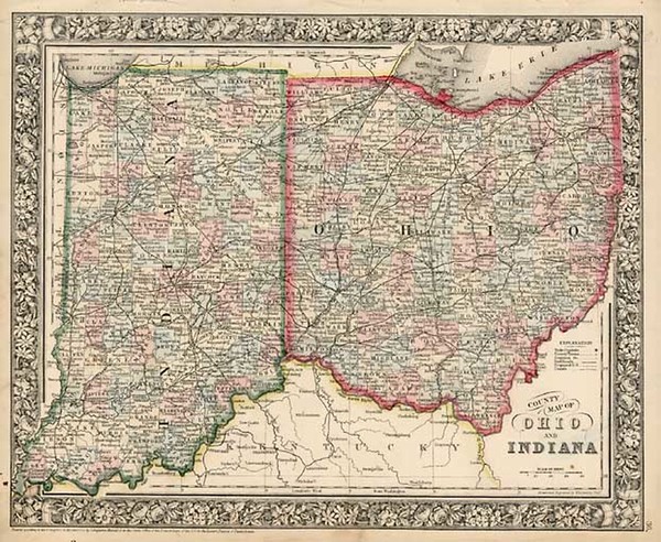 81-Plains Map By Samuel Augustus Mitchell Jr.