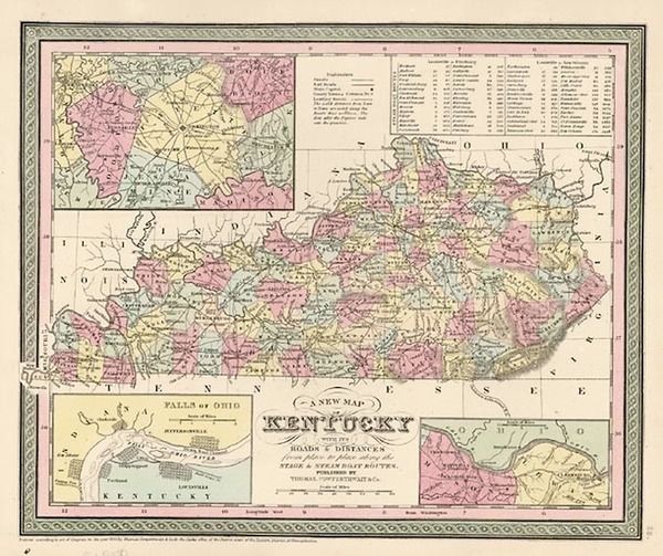 17-South Map By Thomas, Cowperthwait & Co.