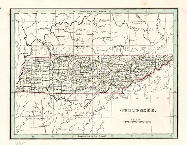 38-South Map By Thomas Gamaliel Bradford