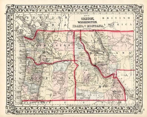 85-Plains and Rocky Mountains Map By Samuel Augustus Mitchell Jr.