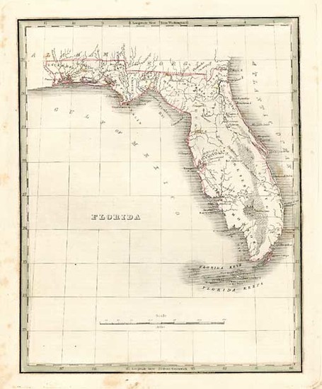 53-Southeast Map By Thomas Gamaliel Bradford