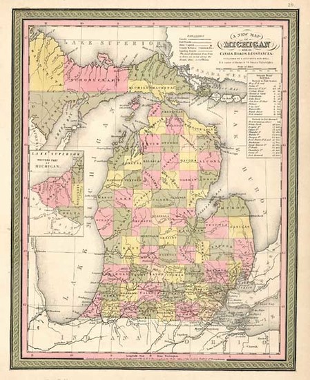 29-Midwest Map By Samuel Augustus Mitchell