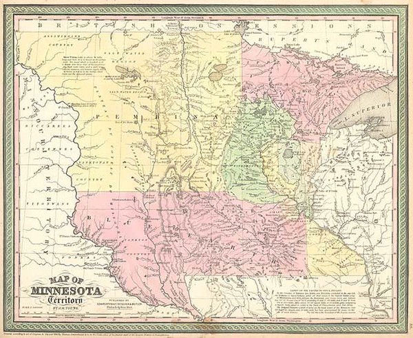 59-Midwest and Plains Map By Cowperthwait, Desilver & Butler