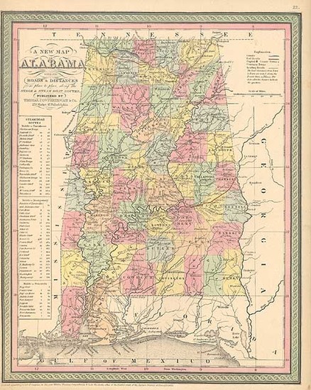 67-South Map By Thomas, Cowperthwait & Co.