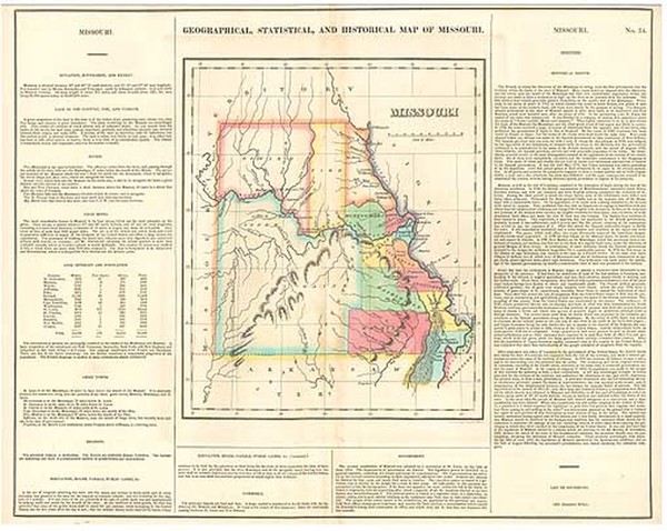 1-Midwest and Plains Map By Henry Charles Carey  &  Isaac Lea