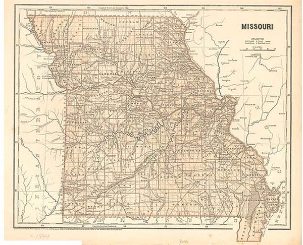 54-Midwest Map By Sidney Morse  &  Breese