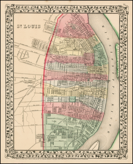 99-Midwest and Plains Map By Samuel Augustus Mitchell Jr.