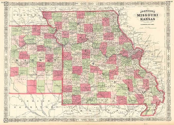 43-Midwest and Plains Map By Alvin Jewett Johnson