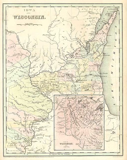 58-Midwest and Plains Map By Thomas Gamaliel Bradford