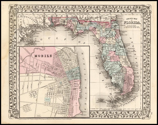0-Southeast Map By Samuel Augustus Mitchell Jr.