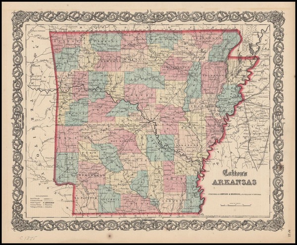 79-South Map By Joseph Hutchins Colton