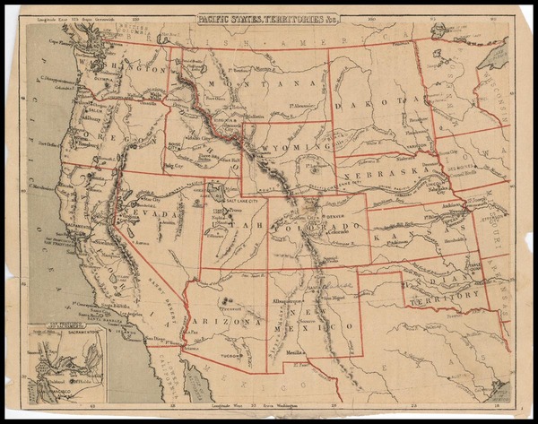 24-Plains, Southwest and Rocky Mountains Map By A. Guyot