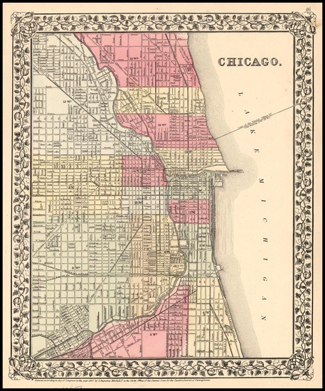 50-Midwest Map By Samuel Augustus Mitchell Jr.