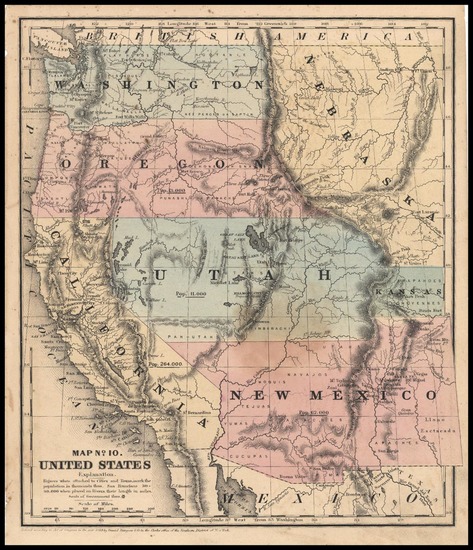 85-Plains, Southwest and Rocky Mountains Map By Daniel Burgess & Co.