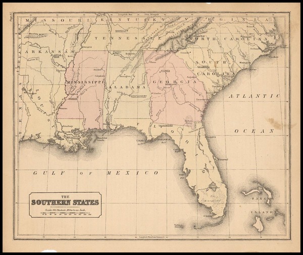 71-South and Southeast Map By Rand McNally & Company