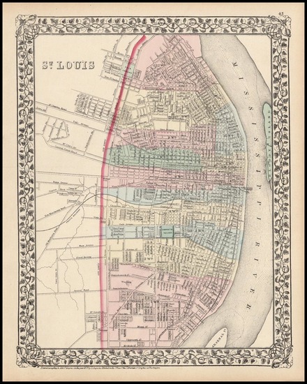 77-Midwest Map By Samuel Augustus Mitchell Jr.