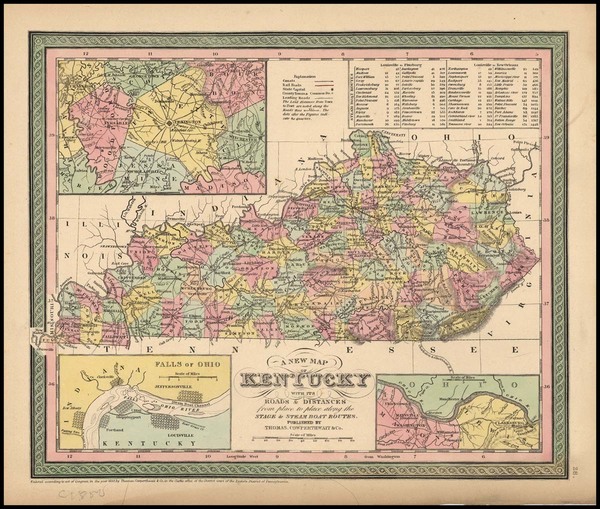 22-South Map By Thomas, Cowperthwait & Co.