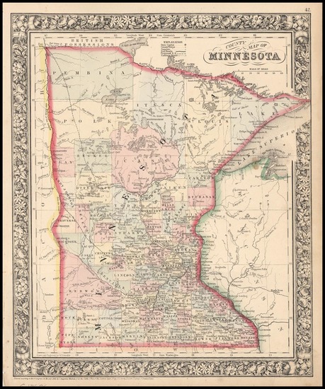 19-Midwest Map By Samuel Augustus Mitchell Jr.