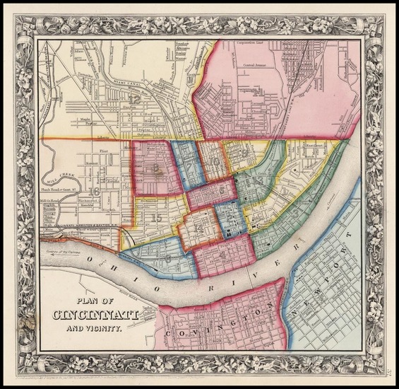 81-Midwest Map By Samuel Augustus Mitchell Jr.