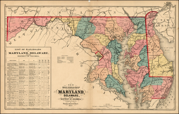 72-Mid-Atlantic Map By Frank A. Gray