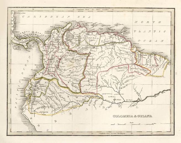 46-South America Map By Thomas Gamaliel Bradford