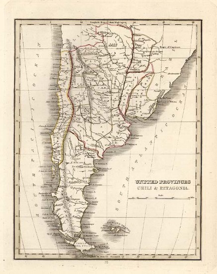 46-South America Map By Thomas Gamaliel Bradford