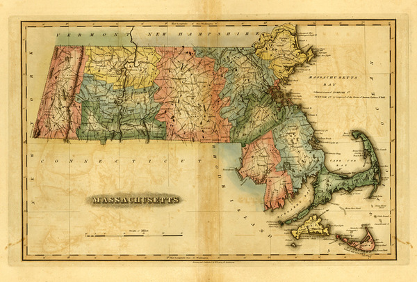 82-New England Map By Fielding Lucas Jr.