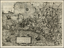 Netherlands Map By Luigi Guicciardini