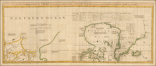 Polar Maps, Atlantic Ocean, Alaska, Iceland, Pacific and Canada Map By Robert Sayer  &  John Bennett