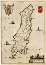 British Isles and British Counties Map By Willem Janszoon Blaeu