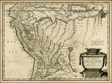 South America Map By Nicolas Sanson