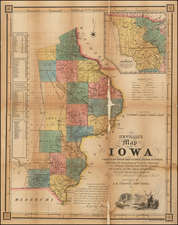 Midwest and Plains Map By Joseph Hutchins Colton