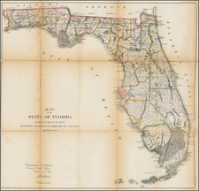 Florida Map By U.S. General Land Office