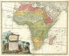 Africa and Africa Map By Homann Heirs